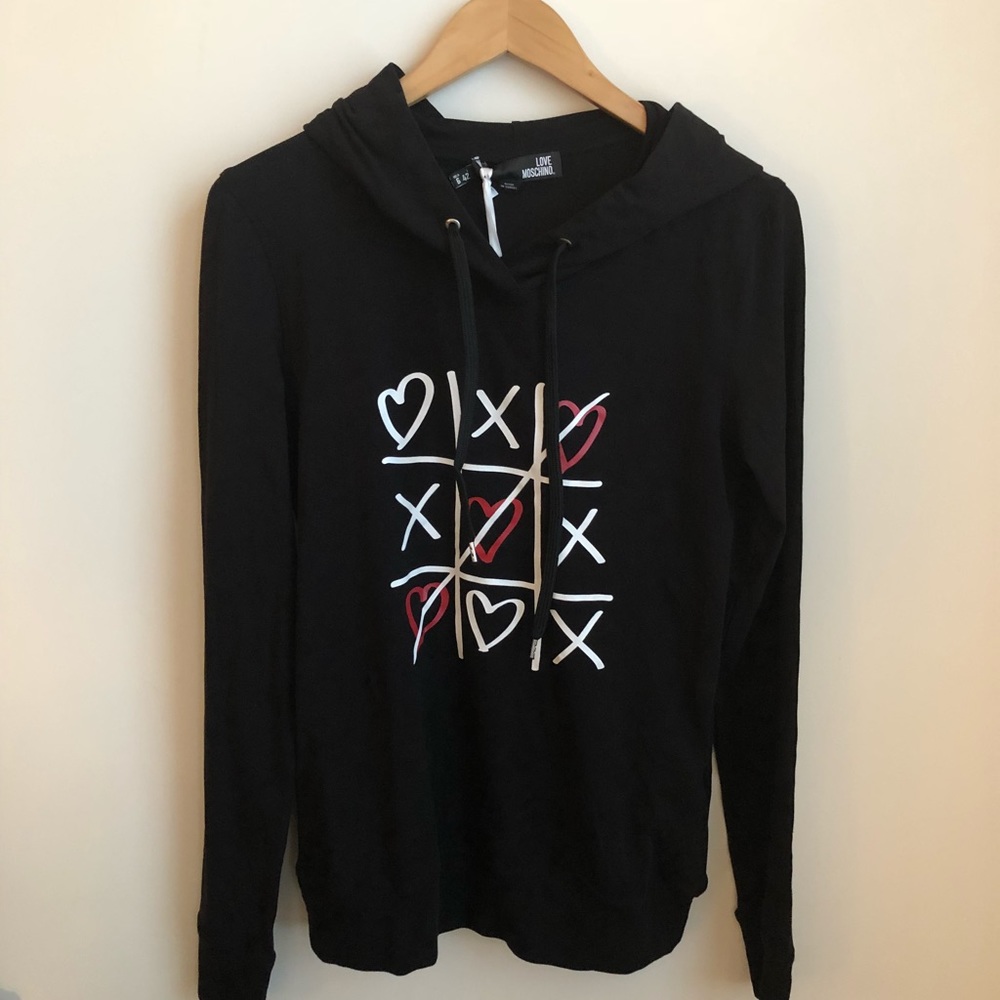 NWT Love Moschino Tic Tac Toe Hoodie♥️ - Picture 3 of 8
